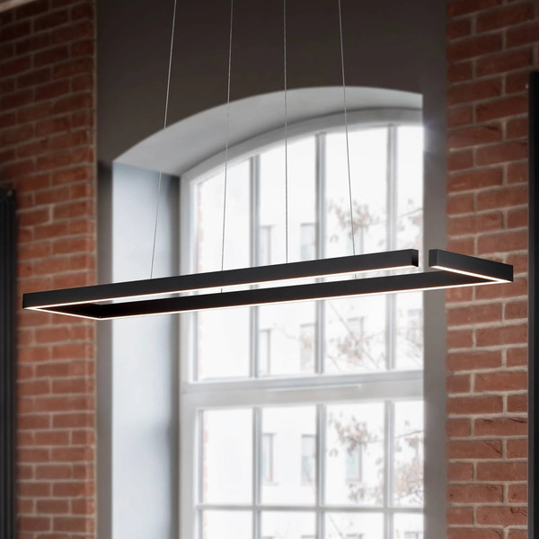  Knapstein Lampa Wisząca Led Marisa-100, Czarny Mat, 100 X 20 Cm 