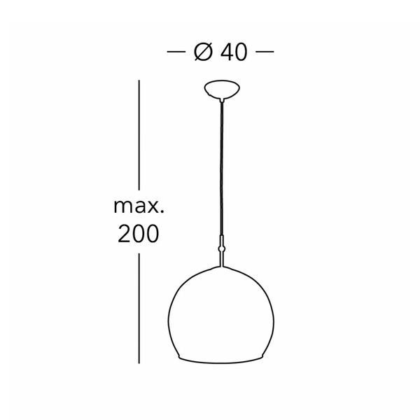  Kolarz Lampa Wisząca Kolarz Luna, ø 40 Cm, Kremowy, Szkło 