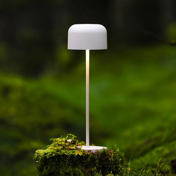  Konstsmide Lampa Stołowa Led Lille, Wysokość 36 Cm, Biała, Ip54, Usb 