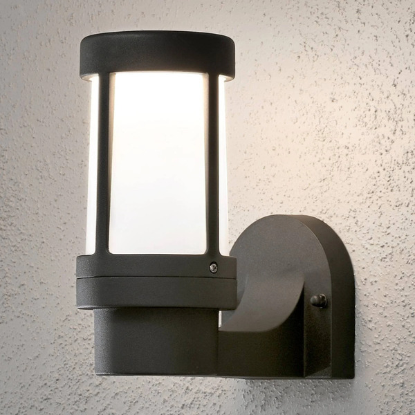  Konstsmide Modna Zewnętrzna Lampa ścienna Siena, Czarna 