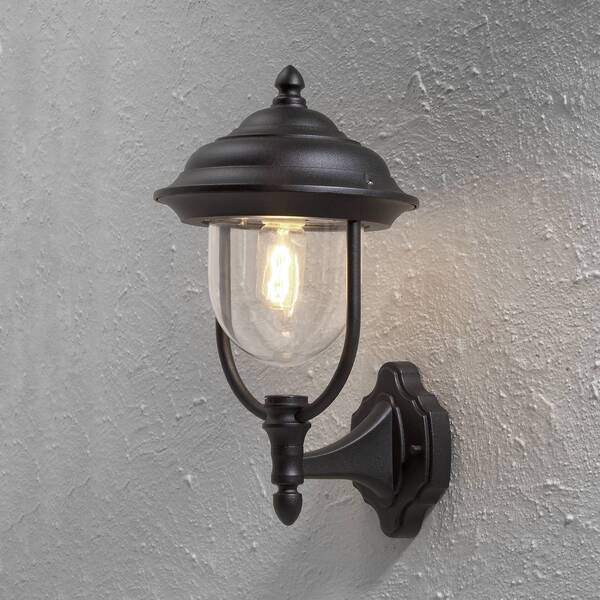  Konstsmide Zewnętrzna Lampa ścienna Parma, Czarny 