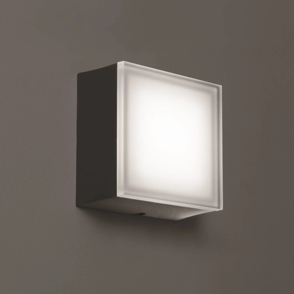  Lcd Kinkiet Zewnętrzny Led 1425 Grafitowy 12,5 X 12,5cm 