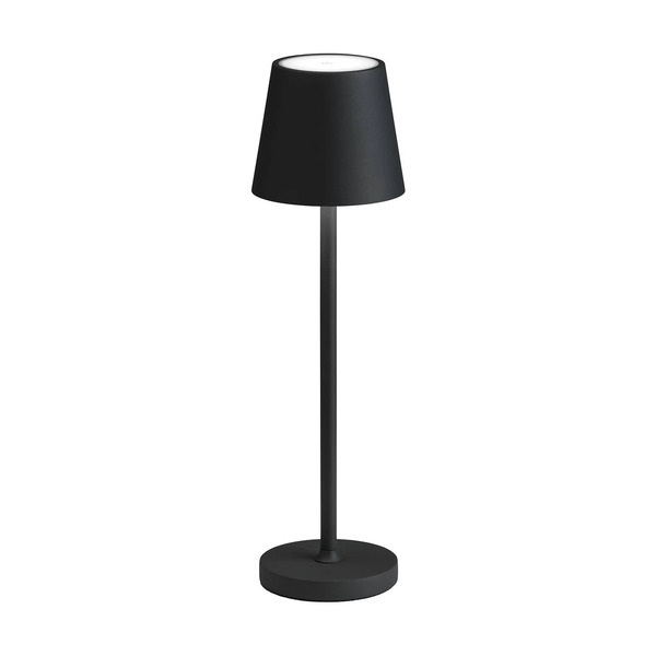 Lcd Lampa Stołowa Led 5097, Akumulator Ip54 ściemniany Czarny 