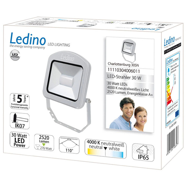  Ledino Reflektor Zewnętrzny Led Regular 30w 4 000 k 