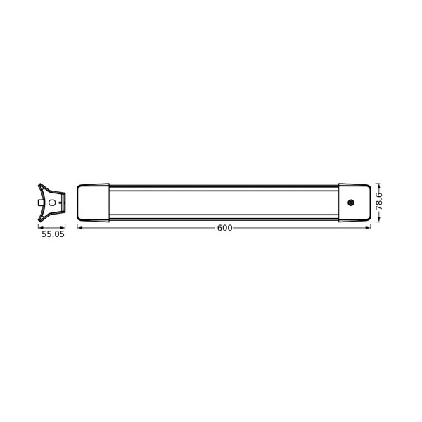  Ledvance Ledvance Lampa Wisząca Biurowa Led Office Line 840 Długość 60 Cm, Biała 