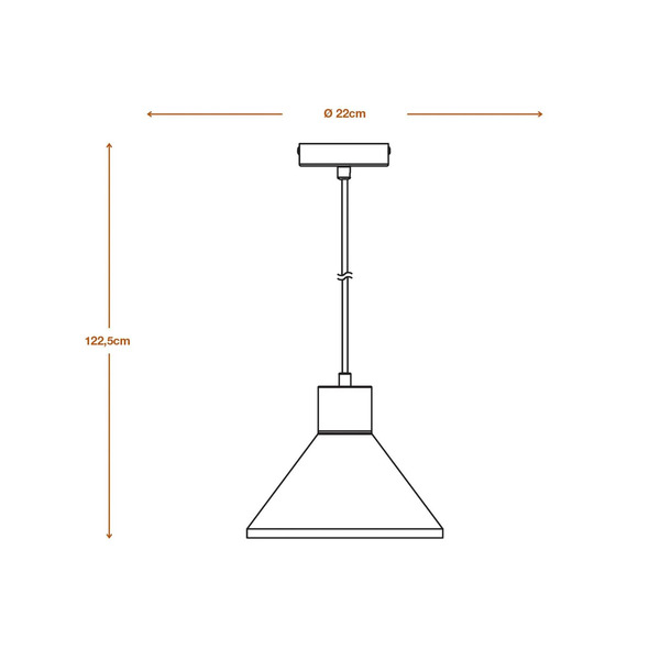  Ledvance Lampa Wisząca Ledvance Concrete Wood, ø 22 Cm, Beton, Szary 