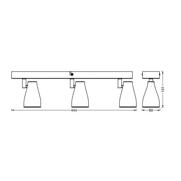  Ledvance Ledvance Pear Spot Led Gu10 3-pkt. Czarny 