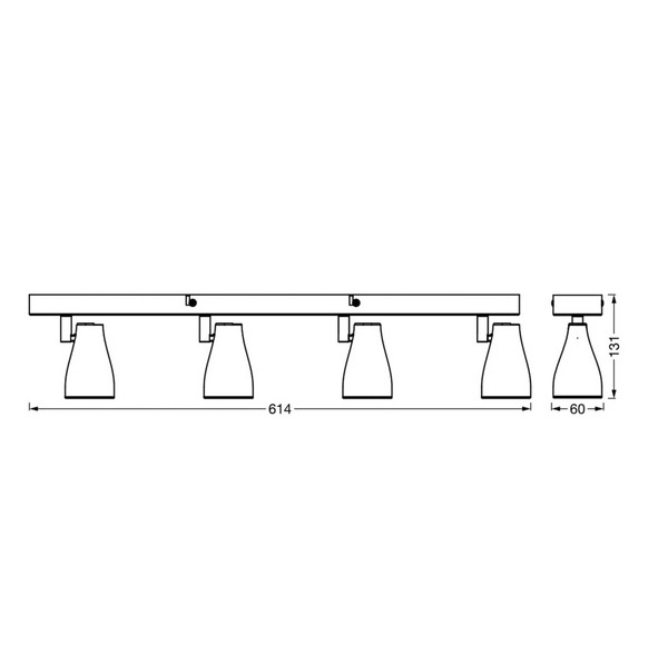  Ledvance Ledvance Pear Spot Led Gu10 4-pkt. Szary 