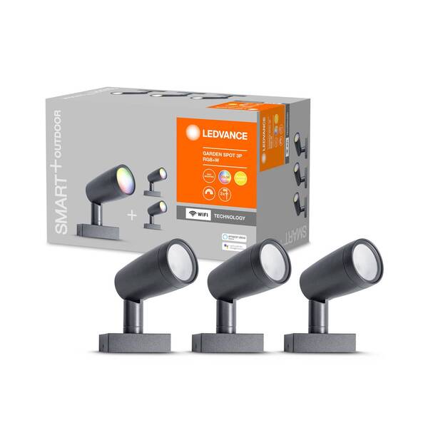  Ledvance Smart+ Ledvance Smart+ 3-częściowy Zestaw Spotów Ogrodowych Wifi 