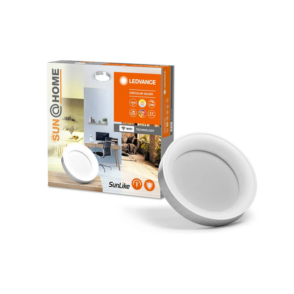  Ledvance Smart+ Ledvance Sun@home Circular Lampa Sufitowa Led Srebrna 