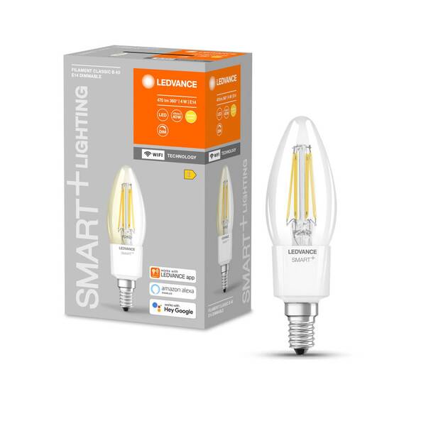  Ledvance Smart+ Ledvance Smart+ Wifi Filament Candle 40 E14 4w 827 