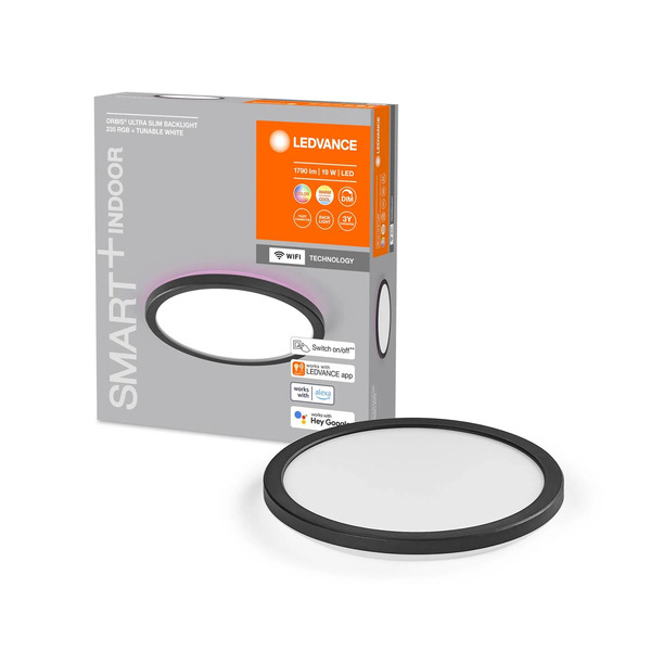  Ledvance Smart+ Ledvance Smart+ Wifi Orbis Ultra Slim Backlight, ø24cm Czarny 