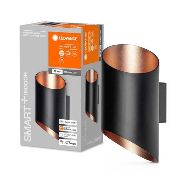  Ledvance Smart+ Ledvance Smart+ Wifi Orbis Wall Cyldro, Czarna 