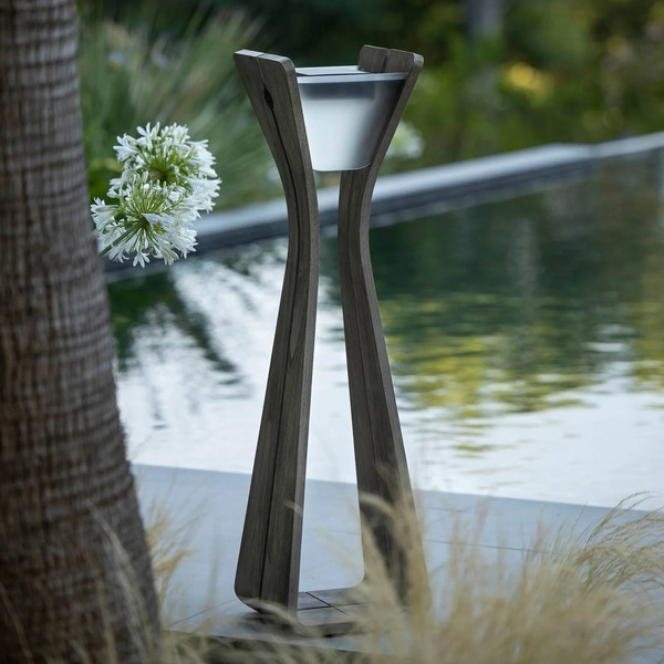  Les Jardins Lampa Solarna Led Osmoz Z Duratek, Szara 