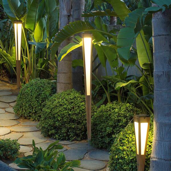  Les Jardins Latarka Solarna Led Tecka Z Czujnikiem, 120 Cm, Teak 