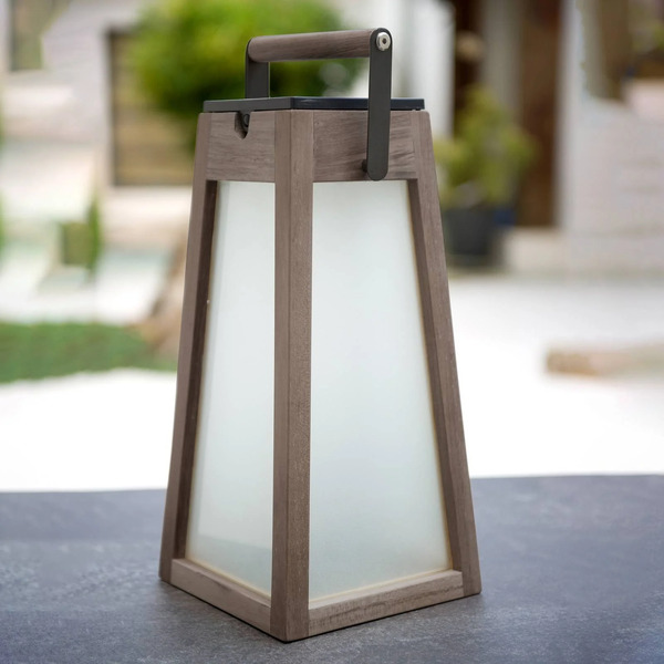  Les Jardins Latarnia Solarna Led Tecka, Duratec Szara 39cm 