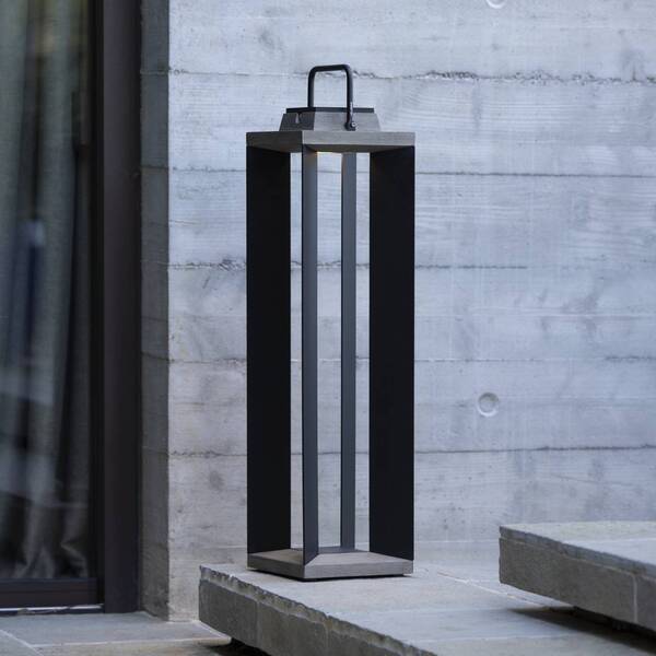  Les Jardins Latarnia Solarna Led Teckalu, Szary/czarny, 60 Cm 