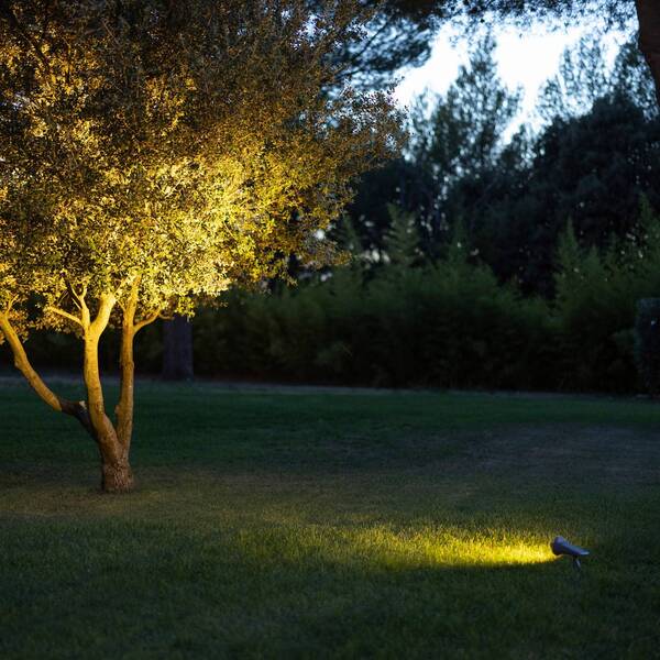  Les Jardins Reflektor Led Solarny Oje, Szary, ściemniany, Czujnik światła Dziennego, Timer 
