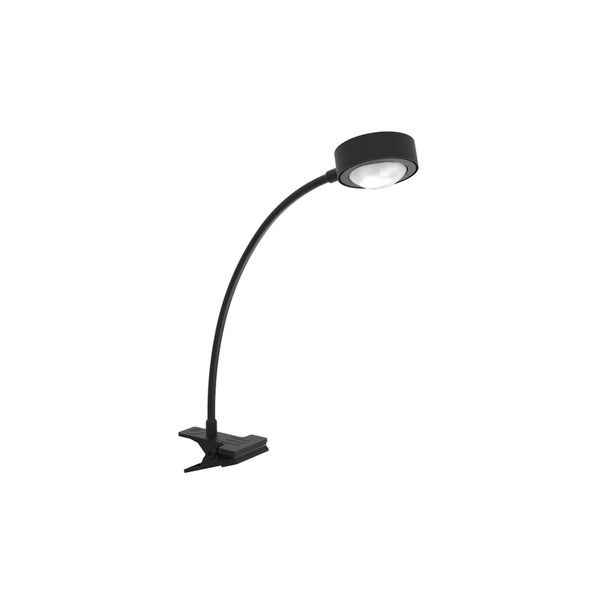 Lightme Lightme Lampa Stołowa Powerlens Flex, Zacisk, Czarna 
