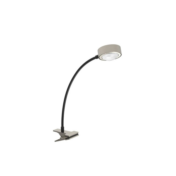  Lightme Lightme Lampa Stołowa Powerlens Flex, Zacisk, Kolor Tytanowy 
