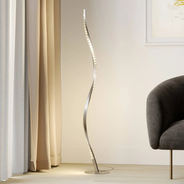  Lindby Lampa Stojąca Led Lindby Criostal, Rgbw, ściemniana, Pilot 