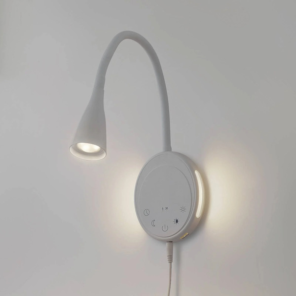  Lindby Lampka Do Czytania Led Lindby Zayna, Biała, Cct, Usb, ściemniana, Timer 