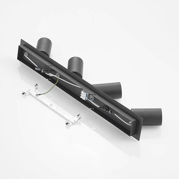  Lindby Reflektor Sufitowy Lindby Joffrey, 70 Cm, Czarny, 4-punktowy, Gu10 