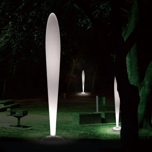  Linea Light Biała Stylizowana Lam. Stojąca Peggy Zewnętrz. E27 