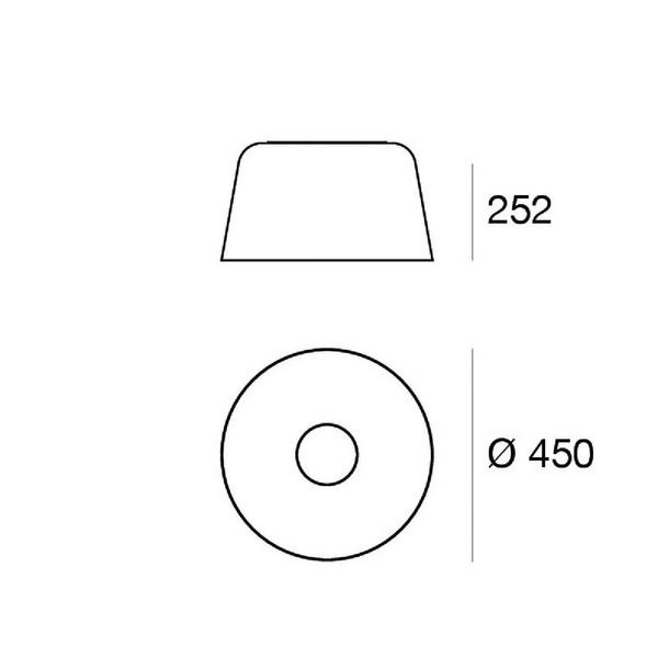  Linea Light Lampa Sufitowa Led Delfi_s, Biała, ø 45 Cm, Metal 