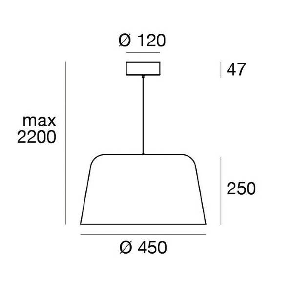  Linea Light Żyrandol Led Delfi_p, Czarna, ø 45 Cm, Metal 