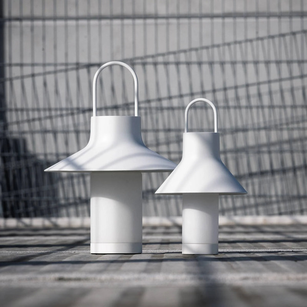  Loom Design Loom Design Lampa Stołowa Led Z Akumulatorem Shadow Small, Biała, Ip65 