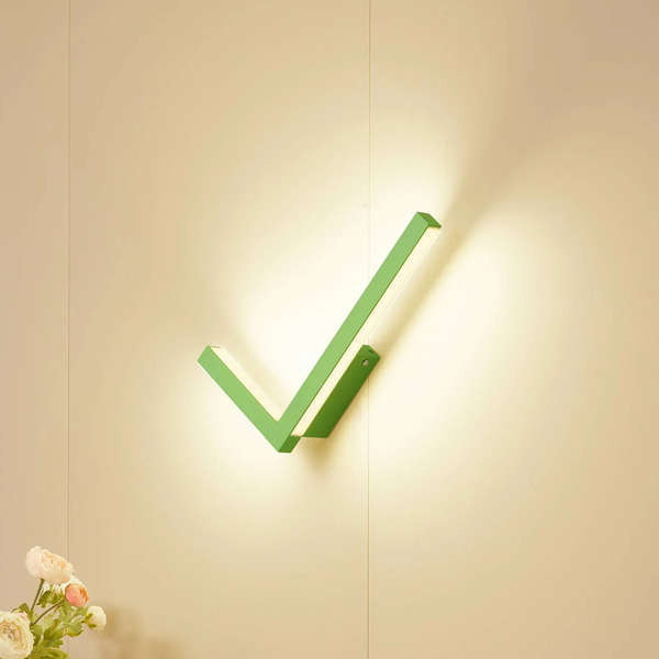  Lucande Lucande Kinkiet Led Check, Zielony, Metalowy, Cct, ściemniany 