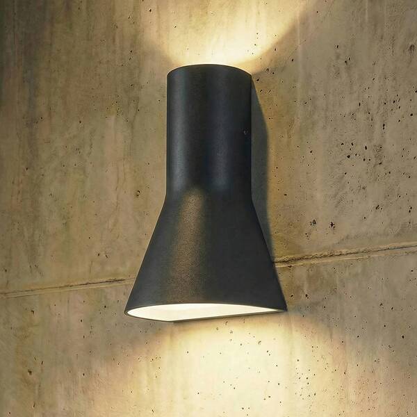  Lucande Zewnętrzny Kinkiet Zewnętrzny Led Lucande Zephy Up/down, Czarny, Ip54, Cct 