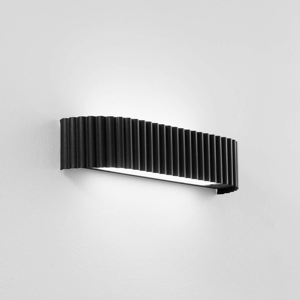 Luce Ambiente Design Kinkiet Led Niike, Czarny, Szerokość 40 Cm, Metal, Cct 