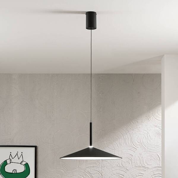  Luce Ambiente Design Żyrandol Led Khan, Czarna, ø 48 Cm, Metal, Cct 