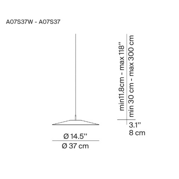  Luceplan Luceplan Koinè Led żyrandol 927 ø37cm Czarny 