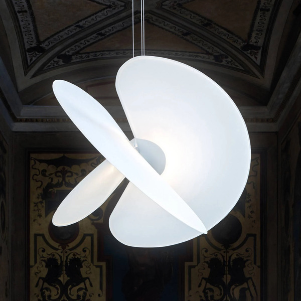  Luceplan Luceplan Levante żyrandol Led Biały ø60cm 28w 