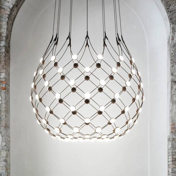  Luceplan Luceplan Mesh Lampa Wisząca ø 100cm Zawieszenie 3m 