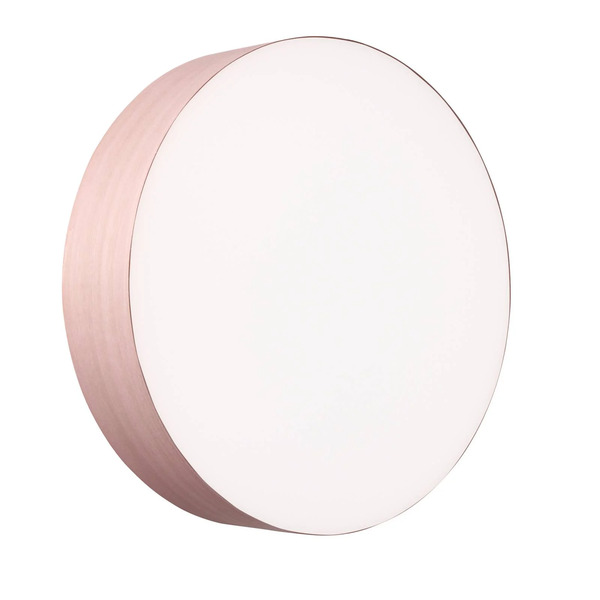  Lzf Lamps Kinkiet Led Lzf Gea, Jasnoróżowa, ø 42 Cm, Drewno 