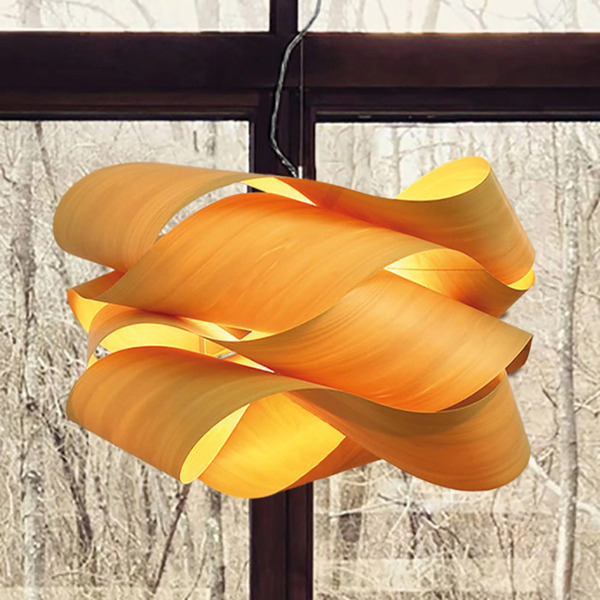  Lzf Lamps Lzf Link Wisząca, Kabel Czarny ø 69cm żółta 