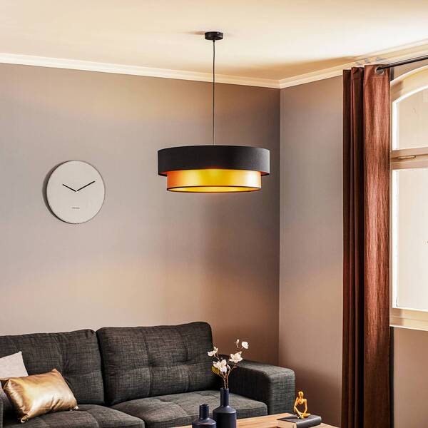  Maco Design Lampa Wisząca Dorina, Czarny/złoty ø 60cm 