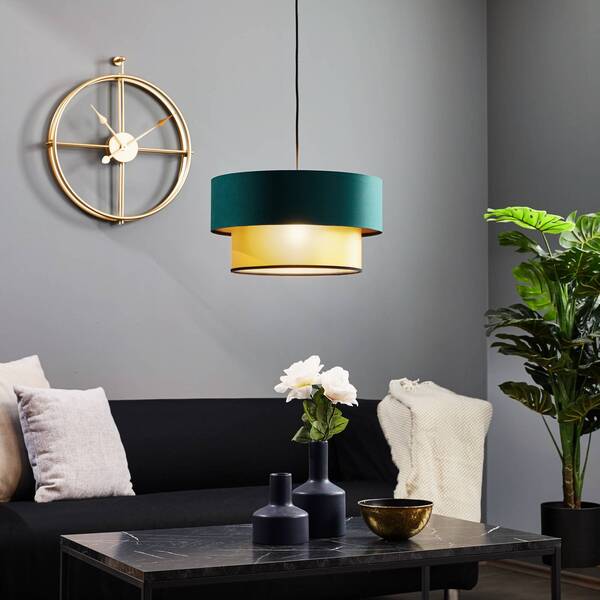  Maco Design Lampa Wisząca Dorina, Zielona/złota ø 40cm 
