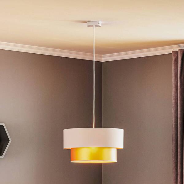  Maco Design Żyrandol Dorina, Kremowy/złoty ø 40 Cm 