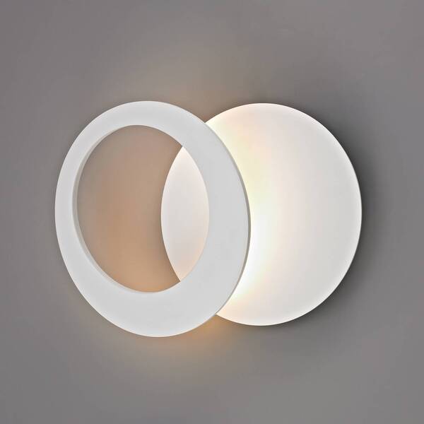  Mantra Iluminación Kinkiet Led Toronto, Biały, ø 26 Cm, Aluminium, Regulowany 