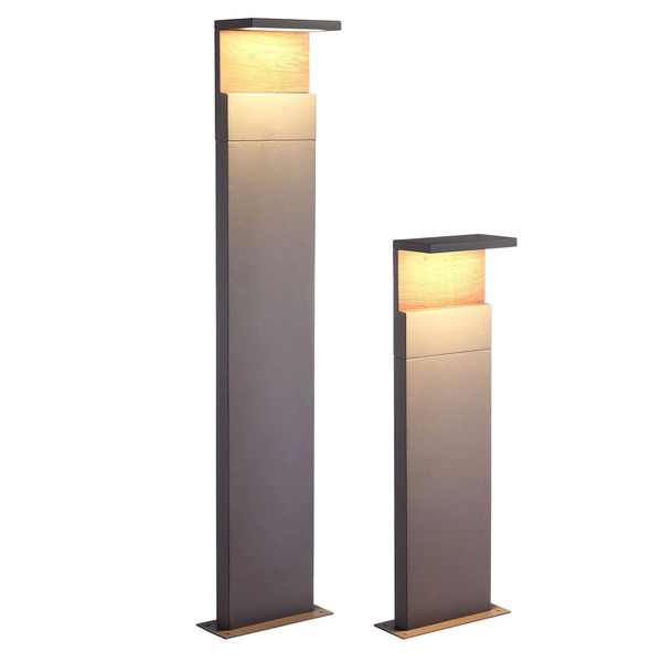  Mantra Iluminación Słupek Oświetleniowy Led Ruka Z Elementem Drewnianym, 100 Cm 