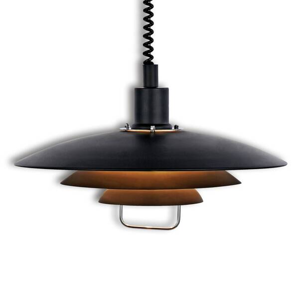  Markslöjd Czarna Lampa Wisząca Kirkenes, Z Reg. Wysokości 