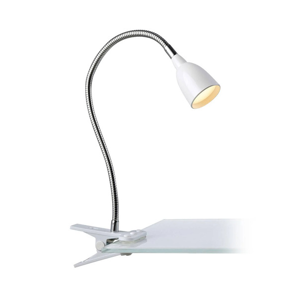  Markslöjd Lampa Z Klipsem Led Tulip, Biała 