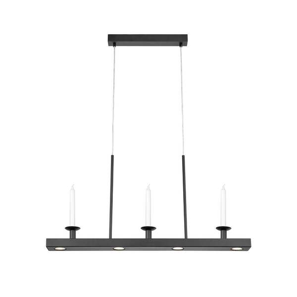  Markslöjd Żyrandol Led Dining, Czarna, Długość 82 Cm, żelazo, ściemniany. 