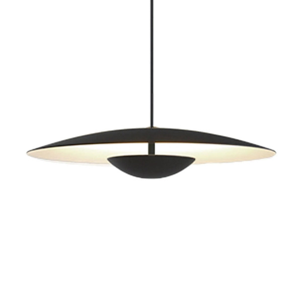  Marset Lampa Wisząca Led Marset Ginger, Triac ø20cm Czarno-biała 