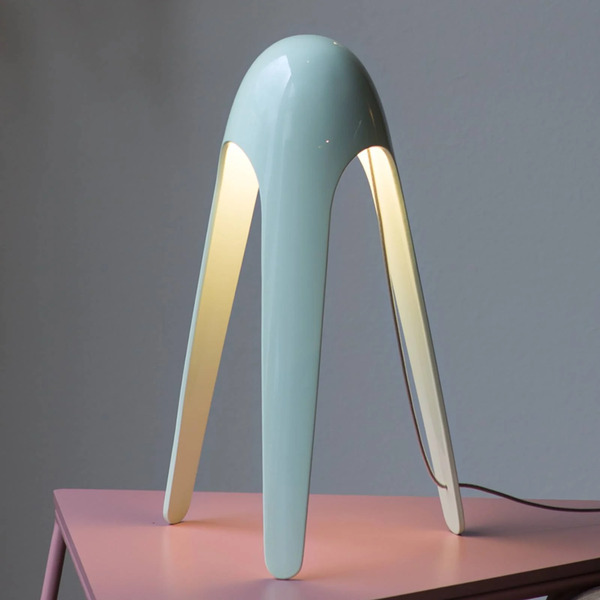  Martinelli Luce Martinelli Luce Cyborg Lampa Stołowa Led Niebieska 
